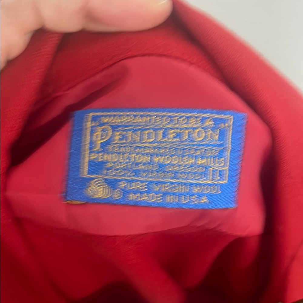 Pendleton Red Lightweight Shirt Jacket Casual Sty… - image 2